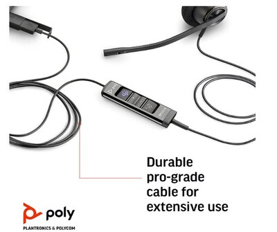 Poly EncorePro 525-M USB Dual USB-A Corded Headset (218275-01)
