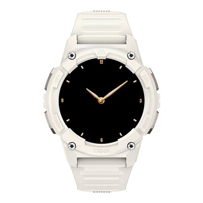 KOSPET TANK S2 AMOLED GPS Smart Watch with Silicone Band, Lily White (P-S001-W)