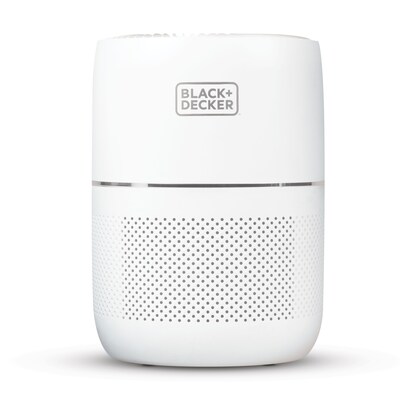 Black & Decker HEPA Tabletop Air Purifier, 3-Speed, White (BAPT01)