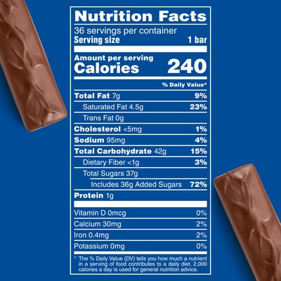 3 Musketeers Chocolate Candy Bars, 1.92 oz, 36/Pack (MMM42208)