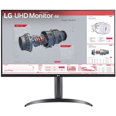 LG 32 4K Ultra HD 100 Hz LCD Monitor, Black (32BR55U-B)
