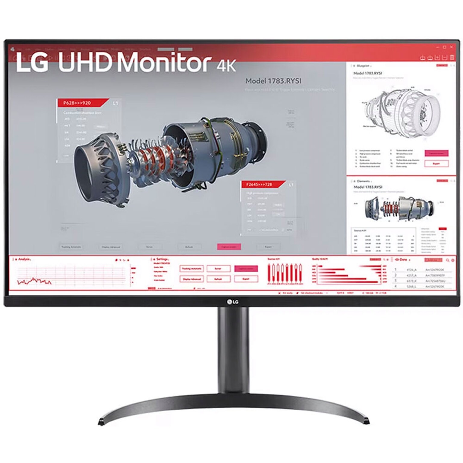 LG 32 4K Ultra HD 100 Hz LCD Monitor, Black (32BR55U-B)