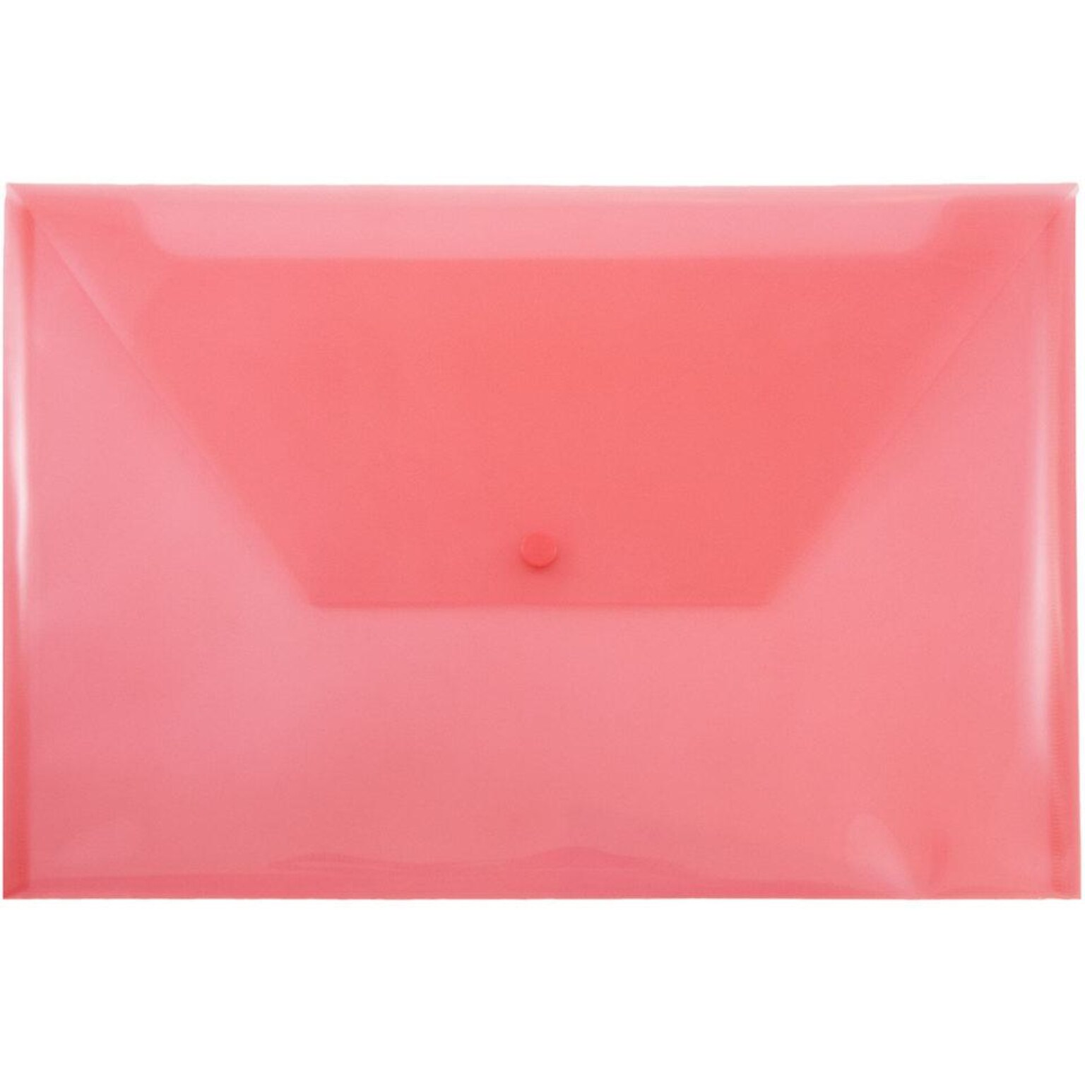 JAM Paper Premium Plastic Document File, Legal, Red, 3/Pack (219S0REX3)