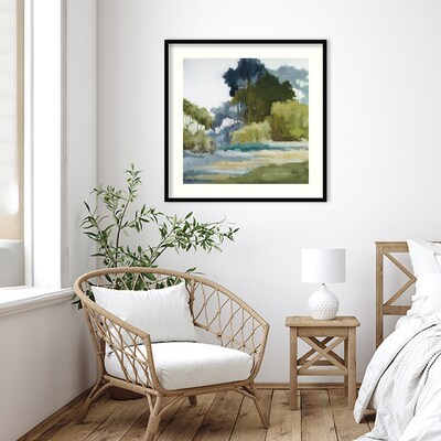 Amanti Art Bean Fields Tall Trees by Jacqueline Ellens Wood Framed Wall Art Print, 33 x 33 (A42675