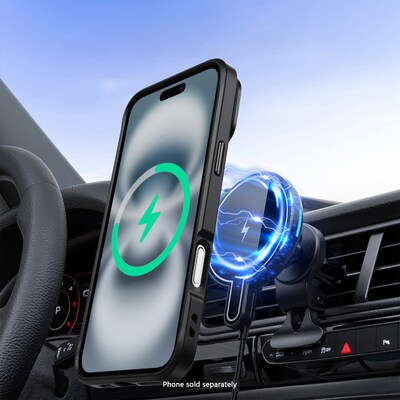 SaharaCase Raider Series MagSafe Compatible Phone Case for iPhone 17, Shock Absorbing, Scorpion Black (CP00925)