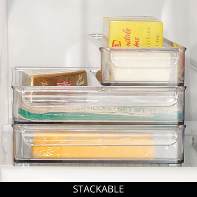 iDESIGN Refrigerator Bins, Clear, 6/Set (27849M6)