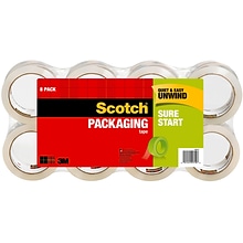 Scotch Packing Tape, 1.88 x 54.6 yds., Clear, 8/Pack (34508)