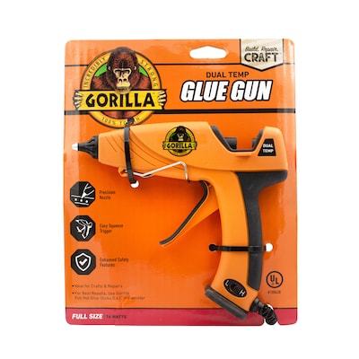 Gorilla Dual Temp Glue Gun, Orange/Black (100424)
