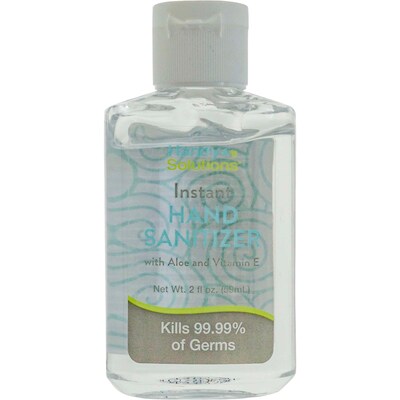 Handy Solutions Instant Hand Sanitizer, 2 oz Trial Size Bottle, 15 Bottles/Dispensit Box, 12 Dispens