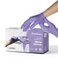 FifthPulse Powder Free Nitrile Gloves, Latex Free, Medium, Lilac, 100/Box (FMN100207)