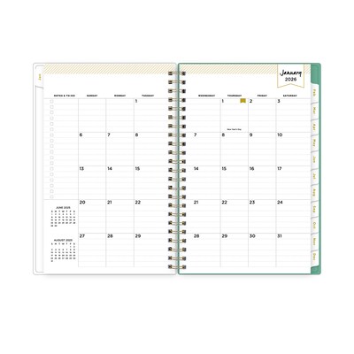 2026 Blue Sky Day Designer Peyton 5" x 8"  Weekly & Monthly Planner, Plastic Cover, Multicolored (103619-26)
