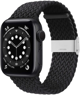 LAX Nylon Braided Band for Apple Watch, Black