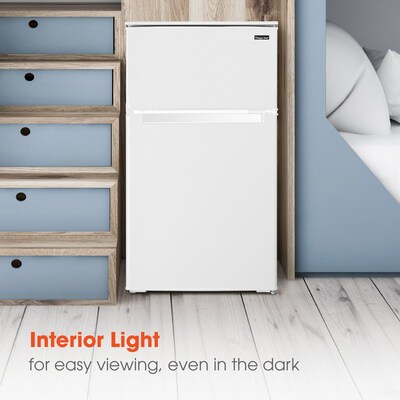Magic Chef 3.1 Cu. Ft. Energy Star Mini Refrigerator with Top Freezer, White (HMDR310WE)