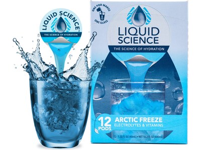 Java House Liquid Science Sugar-Free Arctic Freeze Hydration Pods, 1.35 oz., 12/Carton (FC900E30)