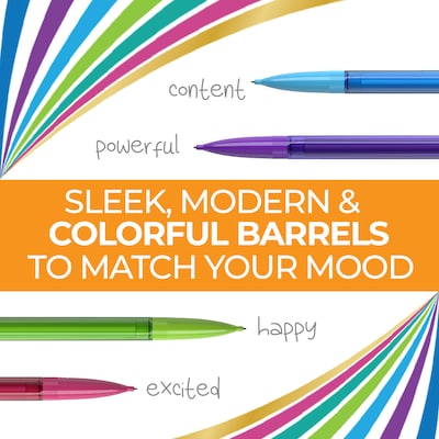 BIC Color Cues Mechanical Pencil, 0.7mm, #2 Medium Lead, 60/Box (MPUA60-AST)
