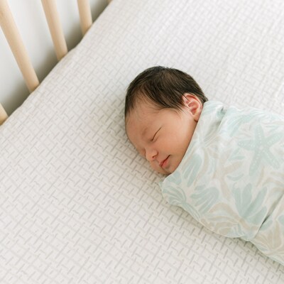 Cane Baby Cove Fitted Crib Sheet, Hashtag (BC-160CFS-2)