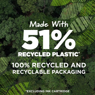 BIC Ecolutions Permanent Markers, Fine Tip, Assorted Colors, 12/Pack (PMER12-AST)