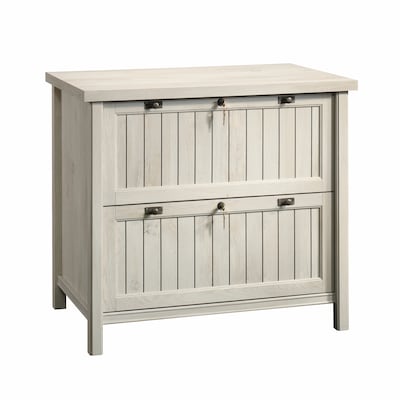 Sauder Costa Commercial 2-Drawer Lateral File Cabinet, Letter/Legal Size, Lockable, 33"W x 22"D, Chalked Chestnut (420040)