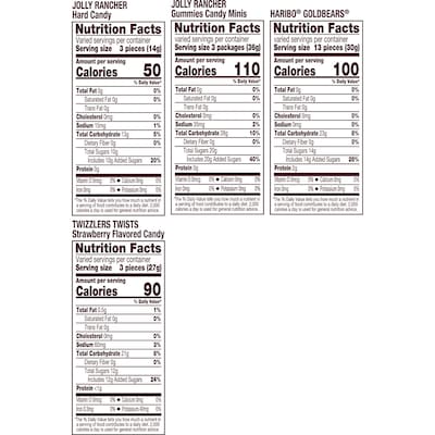 Hershey's Haribo, Jolly Rancher & Twizzlers Assorted Fruit Flavored Candy Party Pack, 31.4 oz. (34000462872)