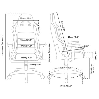 Arozzi Torretta SoftPU Faux Leather Ergonomic Racing Gaming Chair, Brown (TORRETTA-SPU-BWN)