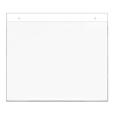 Deflect-O Classic Image Document Holder, 8.5" x 11", Horizontal, Wall Mounted, Clear Plastic (68301)