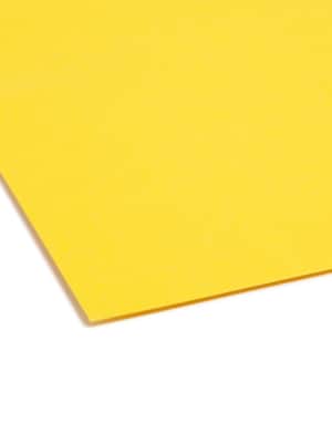 Smead Fastener File Folders, 2 Fasteners, Reinforced 1/3-Cut Tab, Letter Size, Yellow, 50/Box (12940)