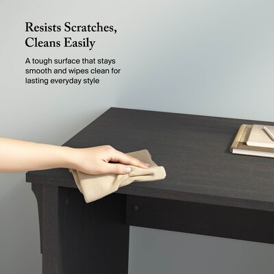 Bush Furniture Salinas 60"W L Shaped Desk with Storage, Vintage Black (SAD160VB-03)