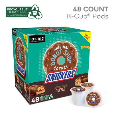 The Original Donut Shop Snickers Coffee Keurig® K-Cup® Pods, Light Roast, 48/Box (5000373541)