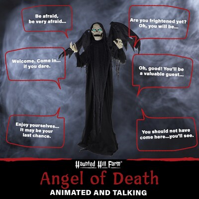 Haunted Hill Farm Life-Size Animatronic Winged Reaper (HHWINGSKEL1FLSA)
