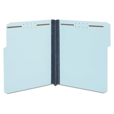Staples® 60% Recycled Pressboard Classification Folder, 2 Expansion, Letter Size, Light Blue, 25/Box (ST384868/384868)