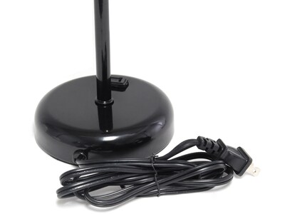 Creekwood Home Oslo Incandescent Table Lamp, Black/White (CWT-2008-BA)