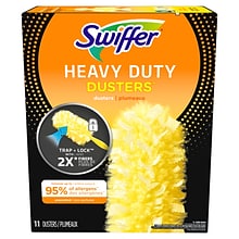 Swiffer Heavy Duty Duster Blend Refills, Yellow, 11/Box (99035)