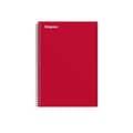 Staples Premium 3-Subject Notebook, 5.88 x 9.5, College Ruled, 138 Sheets, Red (TR58353)