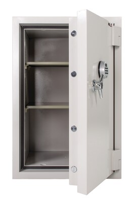 FireKing Fire-Rated Safe with 2-Adjustable Shelves, 9.7 Cu. Ft., White (KF3522-1WHE)
