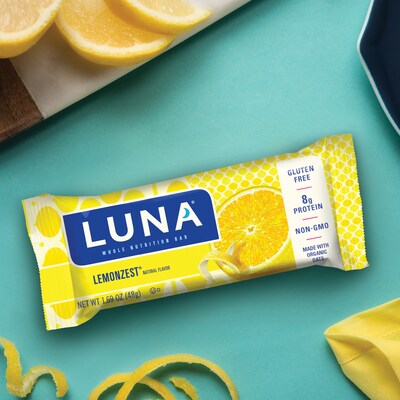 Luna Gluten Free Lemon Zest Nutrition Bar, 1.69 oz., 15 Bars/Box (CCC210004)