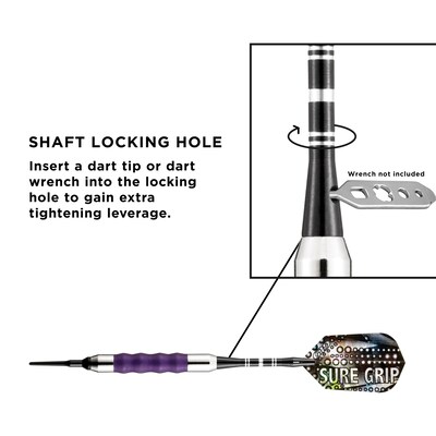 Viper Sure Grip Soft Tip Darts Purple 16 Grams (20-0009-16)