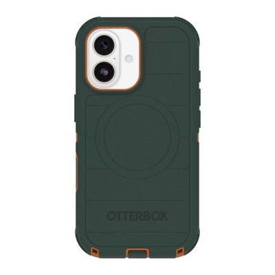 OtterBox Defender Pro MagSafe Phone Case for iPhone 17, Shock Absorbing, Green Intrigue (77-98411)