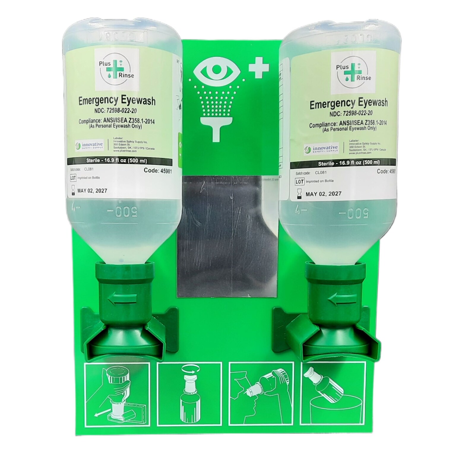 Plus Rinse Small Open Eyewash Station (46948)