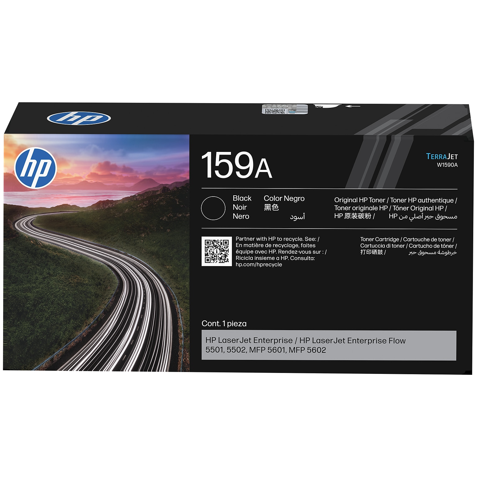 HP 159A Black Toner Cartridge, Prints Up to 5,000 Pages (W1590A)