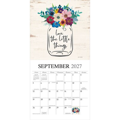 2027 BrownTrout Love the Journey 12" x 12" Monthly Wall Calendar (9781773728889)