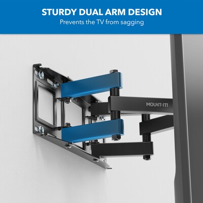 Mount-It! Full Motion TV Wall Mount, for 37" to 80" Screens, 88 lbs. Max. (MI-4112)