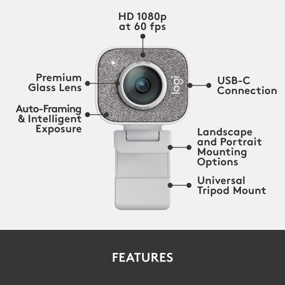 CAMARA WEB LOGITECH STREAMCAM PLUS 1080P FHD (960-001280) - Logitech