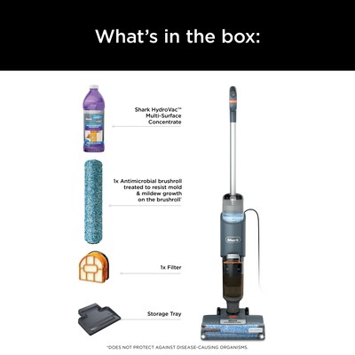 Shark HydroVac MessMaster Upright Vacuum, Bagless, Navy (WD161)