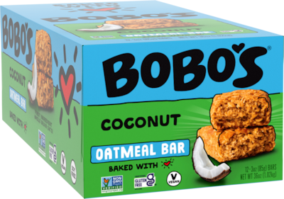 Bobos Gluten-Free Coconut Oat Bar, 36 oz., 12 Bars/Box (103-D)