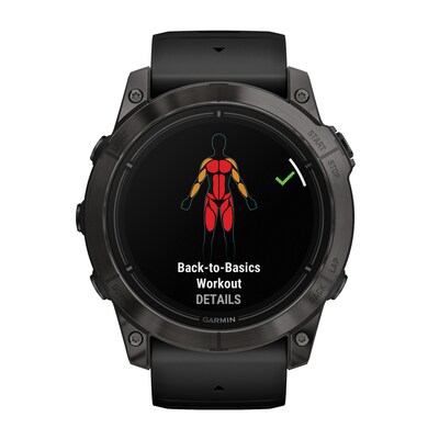 Garmin epix Pro (Gen 2) Sapphire Edition Smartwatch, 51-mm, Carbon Gray DLC Titanium Bezel with Black Band (010-02804-00)