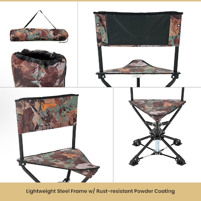 Arrowhead Outdoor 360-Swiveling Outdoor Chair, Camouflage (TSRTKKS0342U)