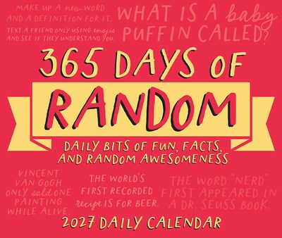 2027 Willow Creek 365 Days of Random 6.2" x 5.4" Daily Day-to-Day Calendar, Assorted Colors (64993)