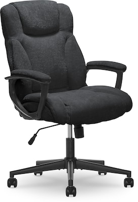Serta Hannah II Fabric Executive Chair, Black (43672F)