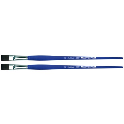 da Vinci FORTE-Acrylics Oil and Acrylic Synthetic Bristle, Flat Brush, 2/Pack (DVXVA864020-2)