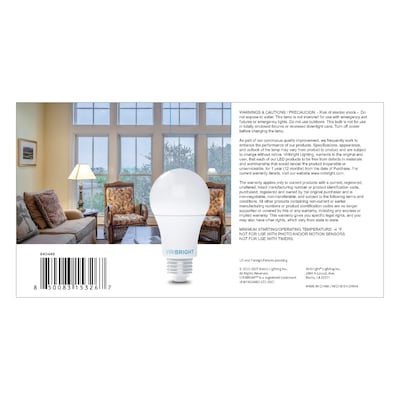 Viribright 8.5 Watts Cool White LED General-Purpose Bulb, 4/Box (640448-4)